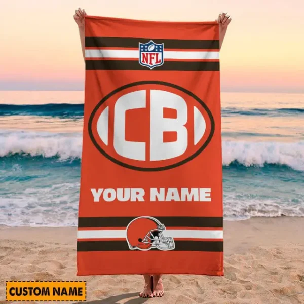 Cleveland Browns NFL Beach Towels New 2025 - Image 2