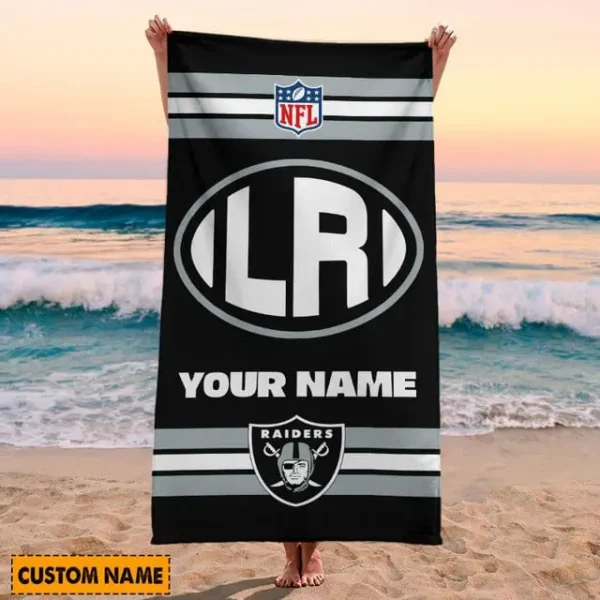 Las Vegas Raiders NFL Beach Towels New 2025 - Image 2