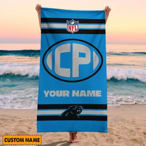 Carolina Panthers NFL Beach Towels New 2025 - Image 2