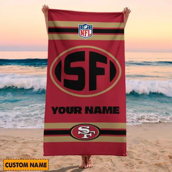 San Francisco 49ers NFL Beach Towels New 2025 - Image 2