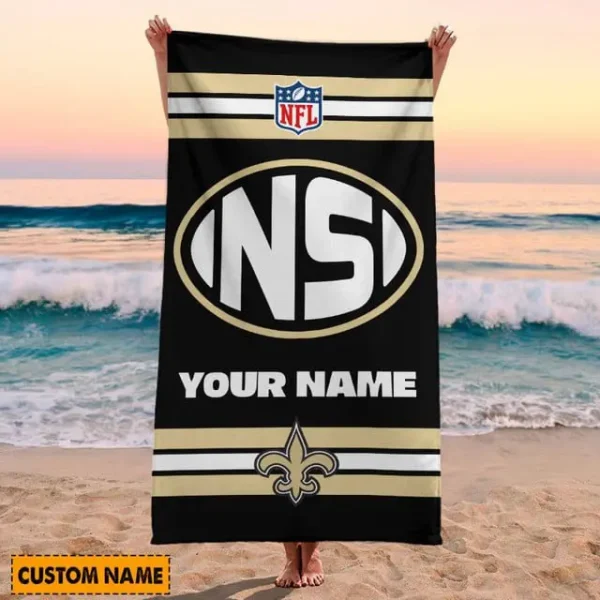 New Orleans Saints NFL Beach Towels New 2025 - Image 2