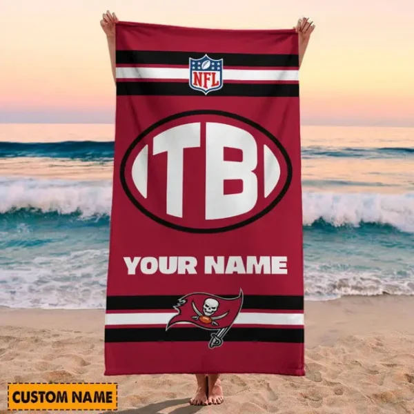 Tampa Bay Buccaneers NFL Beach Towels New 2025 - Image 2