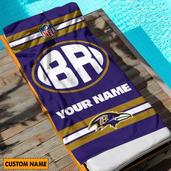 Baltimore Ravens NFL Beach Towels New 2025