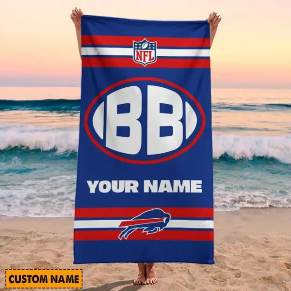 Buffalo Bills NFL Beach Towels New 2025 - Image 2