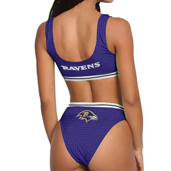Baltimore Ravens Women's Sport Two-Piece Swimsuit New 2025 98SBS005 - Image 2