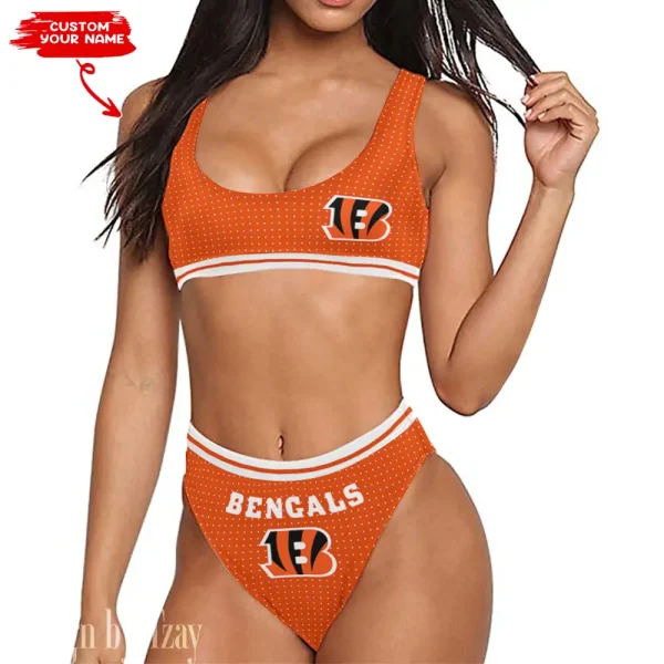 Cincinnati Bengals Women's Sport Two-Piece Swimsuit New 2025 98SBS009