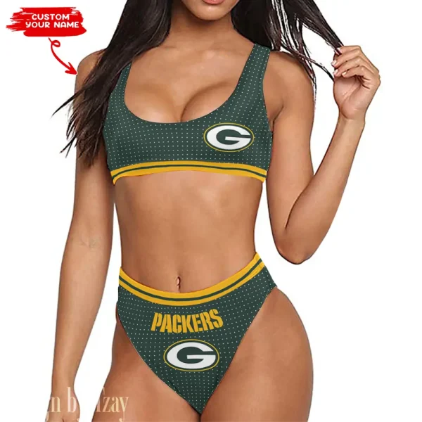 Green Bay Packers Women's Sport Two-Piece Swimsuit New 2025 98SBS014