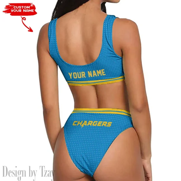 Los Angeles Chargers Women's Sport Two-Piece Swimsuit New 2025 98SBS020 - Image 2