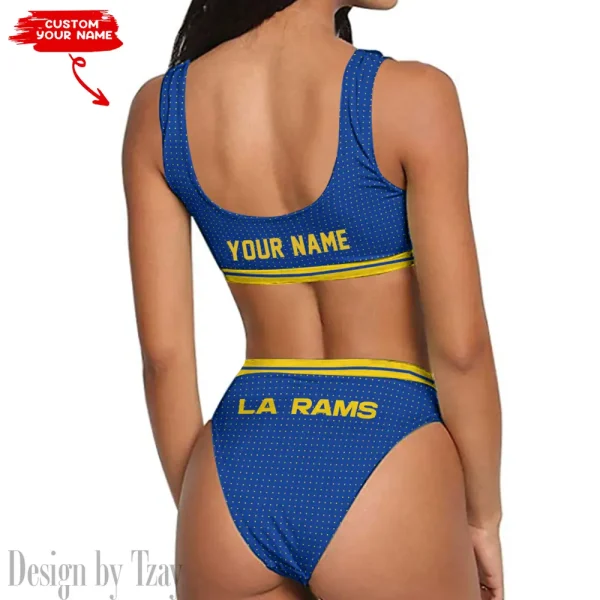 Los Angeles Rams Women's Sport Two-Piece Swimsuit New 2025 98SBS021 - Image 2