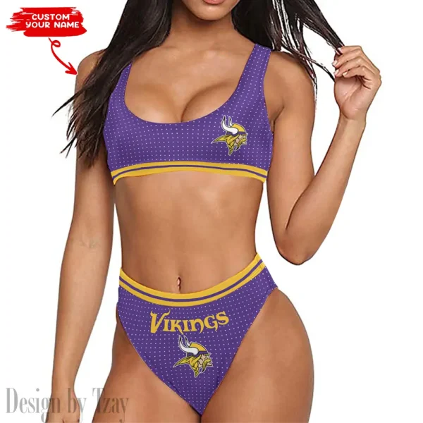 Minnesota Vikings Women's Sport Two-Piece Swimsuit New 2025 98SBS023