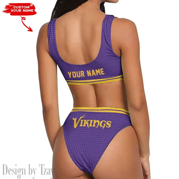 Minnesota Vikings Women's Sport Two-Piece Swimsuit New 2025 98SBS023 - Image 2
