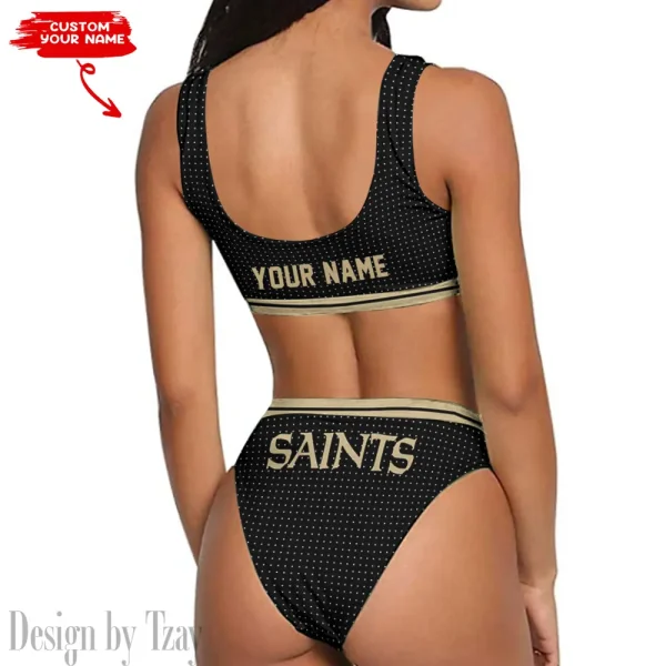New Orleans Saints Women's Sport Two-Piece Swimsuit New 2025 98SBS025 - Image 2