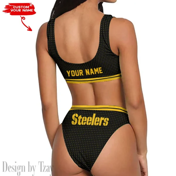 Pittsburgh Steelers Women's Sport Two-Piece Swimsuit New 2025 98SBS029 - Image 2
