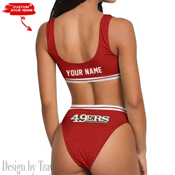 San Francisco 49ers Women's Sport Two-Piece Swimsuit New 2025 98SBS030 - Image 2