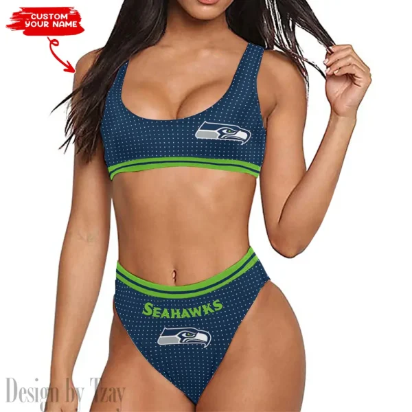 Seattle Seahawks Women's Sport Two-Piece Swimsuit New 2025 98SBS031