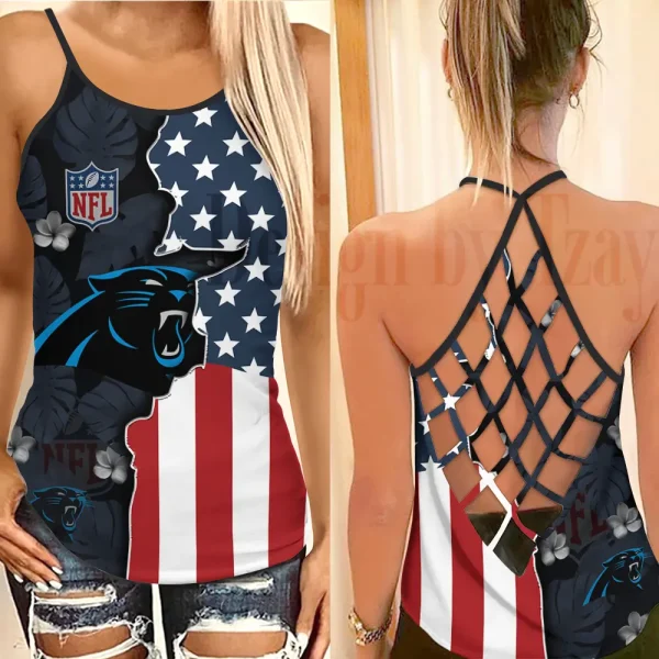 Carolina Panthers Summer Women Backless Tops Trending 2025 BGCCTANK201