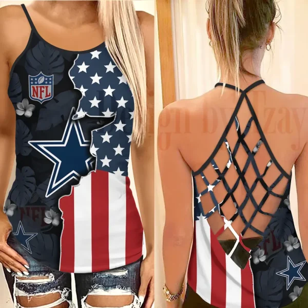Dallas Cowboys Summer Women Backless Tops Trending 2025 BGCCTANK205