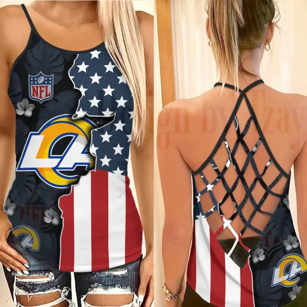 Los Angeles Rams Summer Women Backless Tops Trending 2025 BGCCTANK215