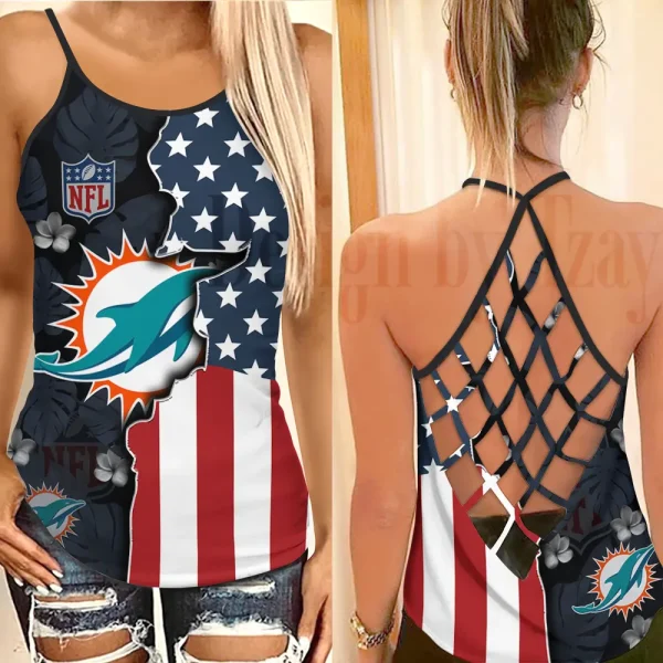 Miami Dolphins Summer Women Backless Tops Trending 2025 BGCCTANK216