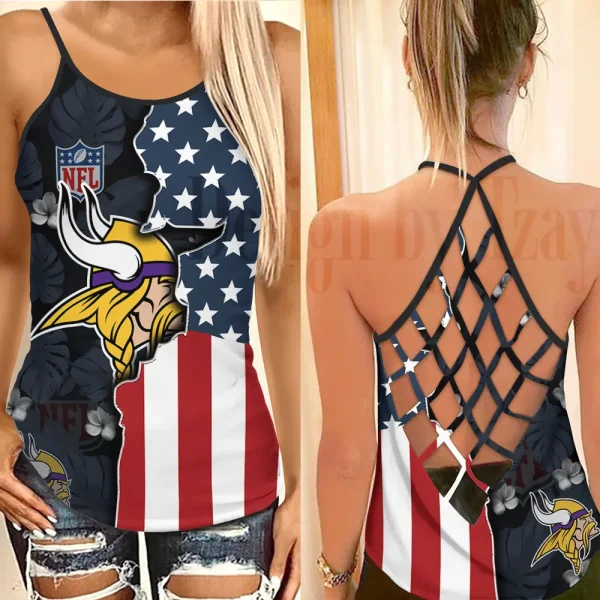 Minnesota Vikings Summer Women Backless Tops Trending 2025 BGCCTANK217
