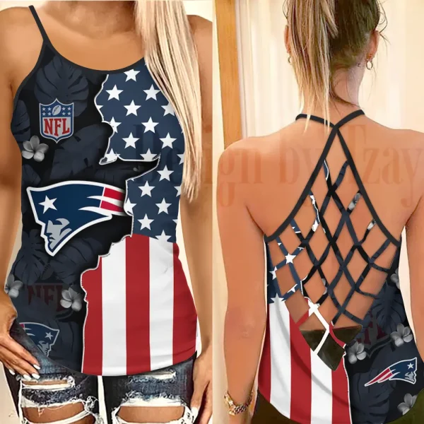 New England Patriots Summer Women Backless Tops Trending 2025 BGCCTANK218