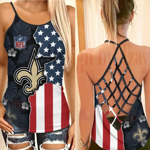 New Orleans Saints Summer Women Backless Tops Trending 2025 BGCCTANK219