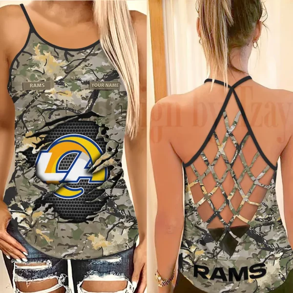 Los Angeles Rams Summer Women Backless Tops Trending 2025 BGCCTANK244