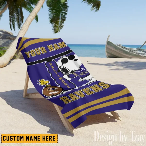 Baltimore Ravens NFL Beach Towels New 2025 AZBTOWEL452 - Image 2