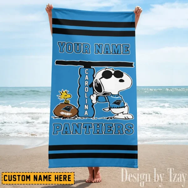 Carolina Panthers NFL Beach Towels New 2025 AZBTOWEL454