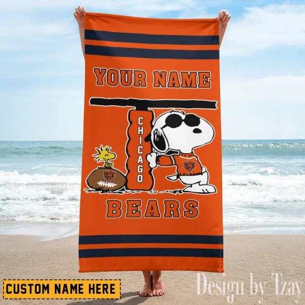 Chicago Bears NFL Beach Towels New 2025 AZBTOWEL455