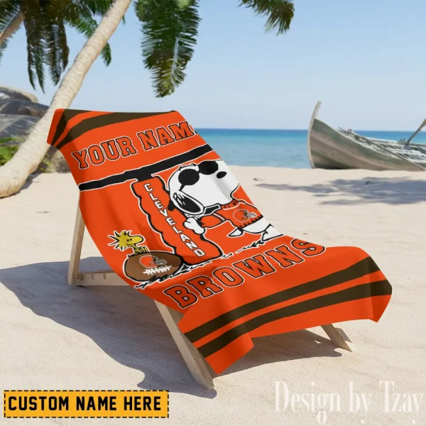 Cleveland Browns NFL Beach Towels New 2025 AZBTOWEL457 - Image 2