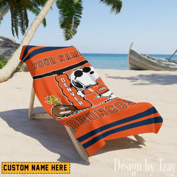 Denver Broncos NFL Beach Towels New 2025 AZBTOWEL459 - Image 2