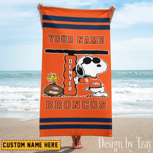 Denver Broncos NFL Beach Towels New 2025 AZBTOWEL459