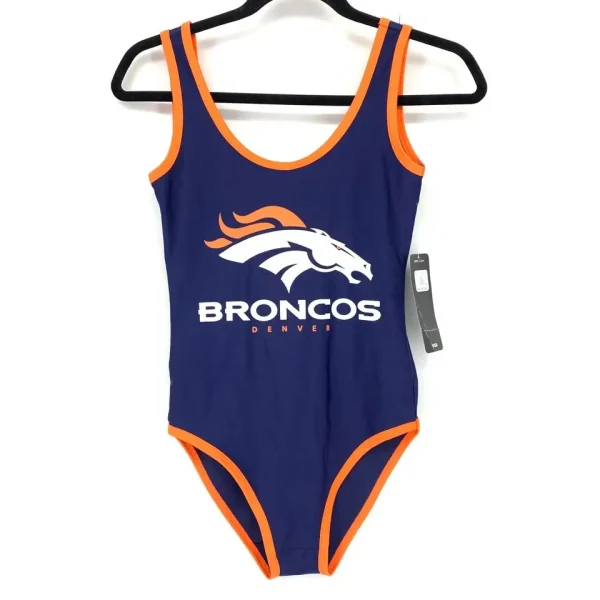 Denver Broncos Women's Halter Straps Backless Swimsuit