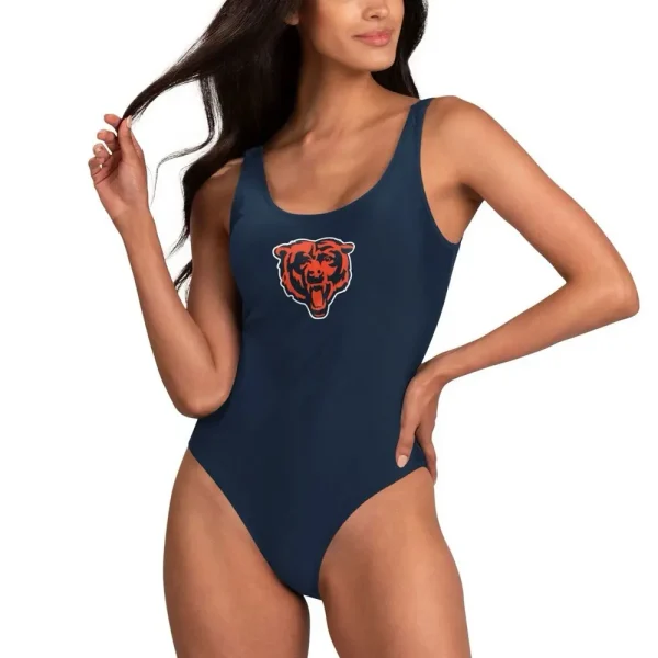 Chicago Bears Women's Halter Straps Backless Swimsuit