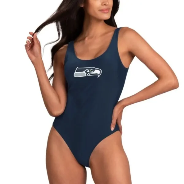 Seattle Seahawks Women's Halter Straps Backless Swimsuit