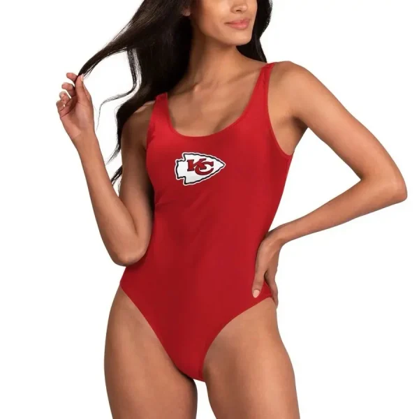 Kansas City Chiefs Women's Halter Straps Backless Swimsuit