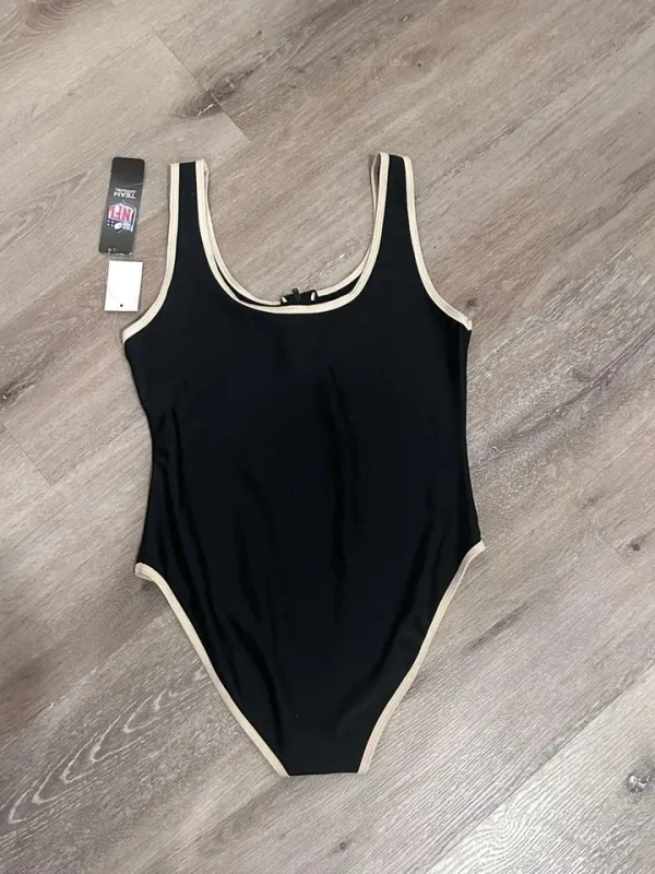 New Orleans Saints Women's Halter Straps Backless Swimsuit - Image 2