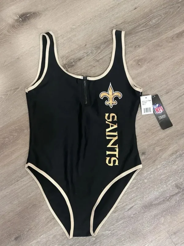 New Orleans Saints Women's Halter Straps Backless Swimsuit