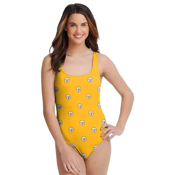 Pittsburgh Steelers Women's Halter Straps Backless Swimsuit