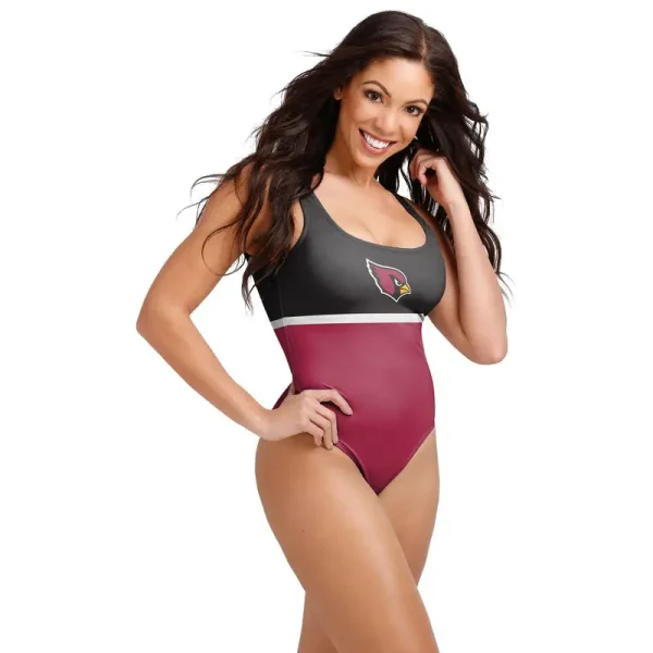 Arizona Cardinals Women's Halter Straps Backless Swimsuit - Image 2