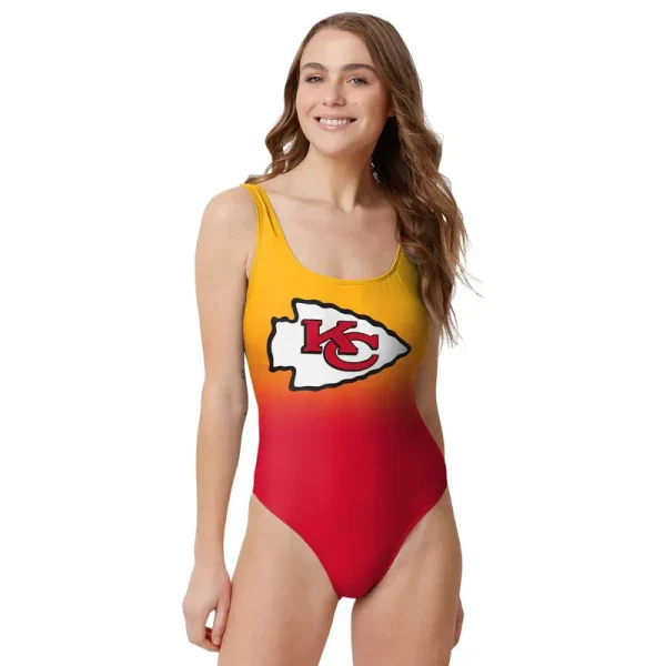 Kansas City Chiefs Women's Halter Straps Backless Swimsuit