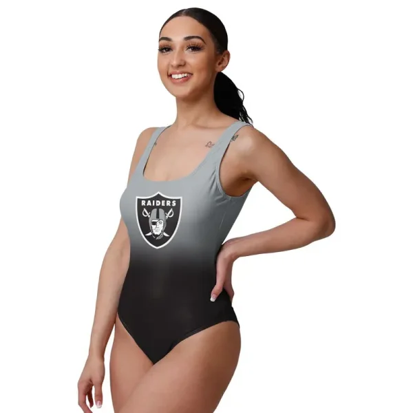 Las Vegas Raiders Women's Halter Straps Backless Swimsuit