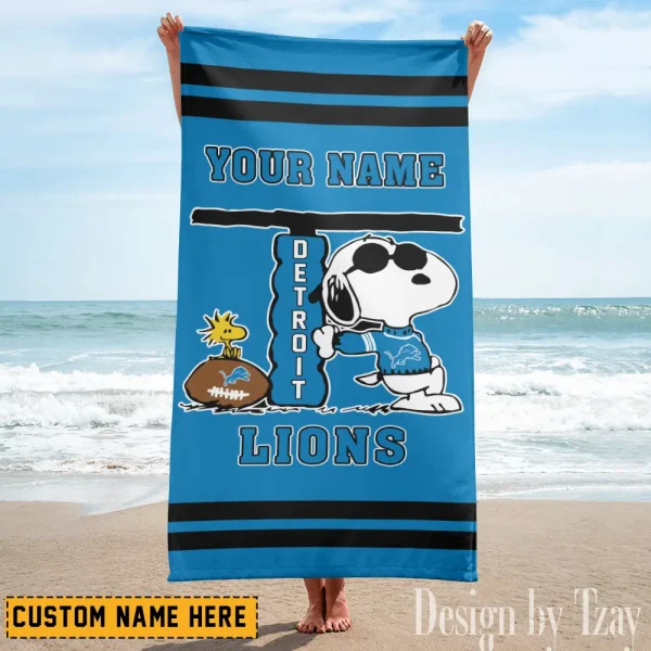 Detroit Lions NFL Beach Towels New 2025 AZBTOWEL460