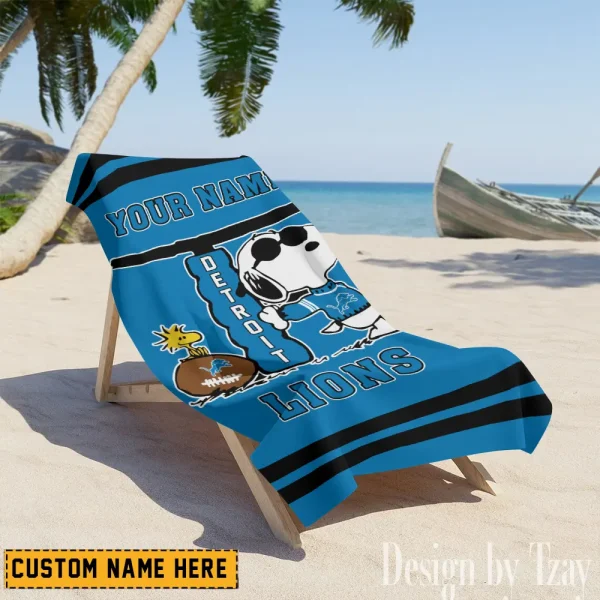 Detroit Lions NFL Beach Towels New 2025 AZBTOWEL460 - Image 2