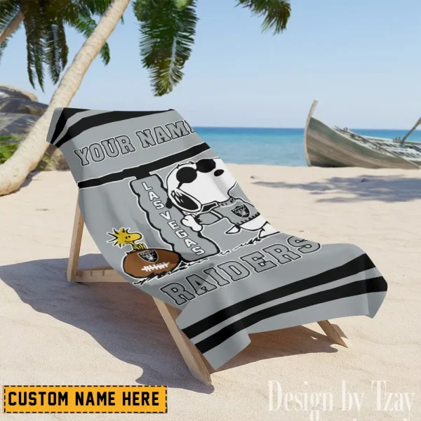 Las Vegas Raiders NFL Beach Towels New 2025 AZBTOWEL466 - Image 2