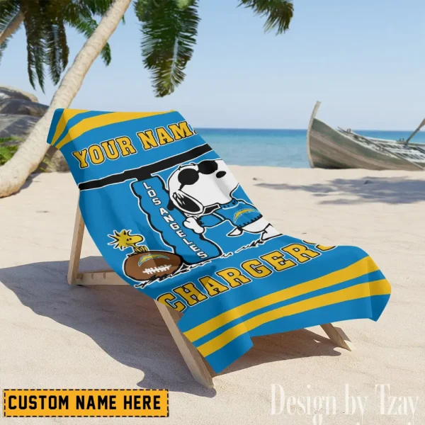 Los Angeles Chargers NFL Beach Towels New 2025 AZBTOWEL467 - Image 2
