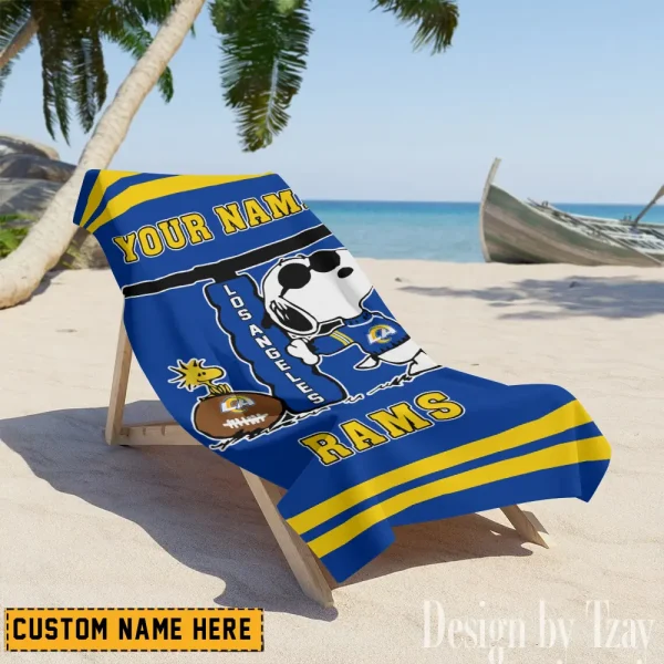 Los Angeles Rams NFL Beach Towels New 2025 AZBTOWEL468 - Image 2