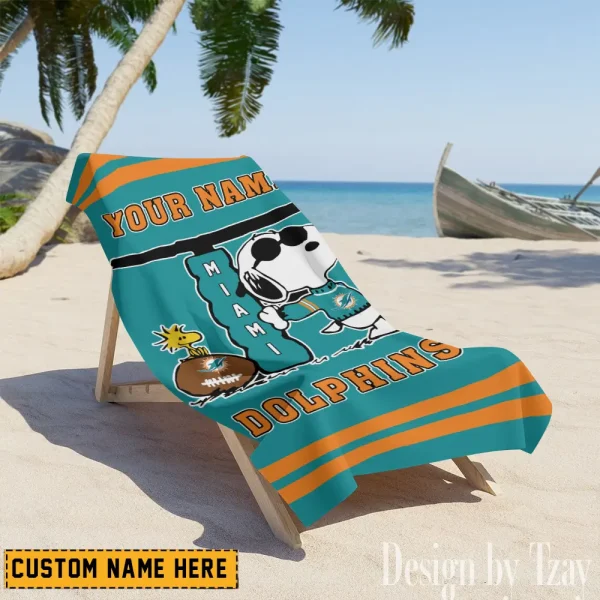 Miami Dolphins NFL Beach Towels New 2025 AZBTOWEL469 - Image 2