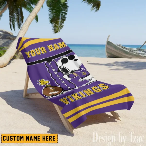 Minnesota Vikings NFL Beach Towels New 2025 AZBTOWEL470 - Image 2